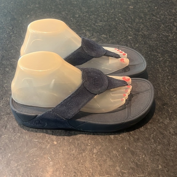 Fitflop Blue Sandals Comfortable Everyday Wear - Picture 2 of 6